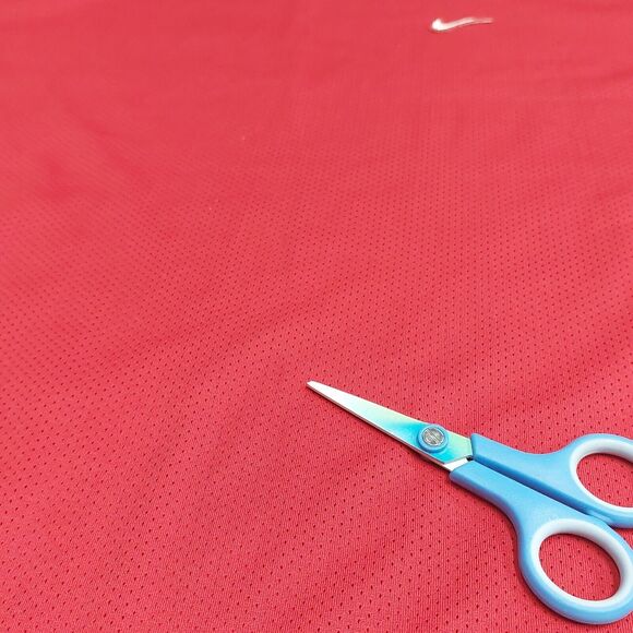 Vintage Nike Shirt Red Embroidered Swoosh Y2K Gray Tag Mens Size Large Soccer - Picture 6 of 8